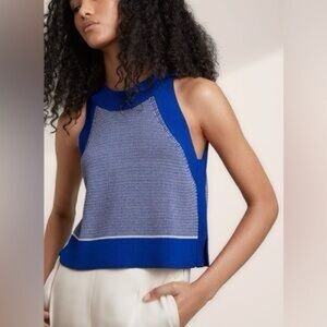 Wilfred Royal Blue and White Top